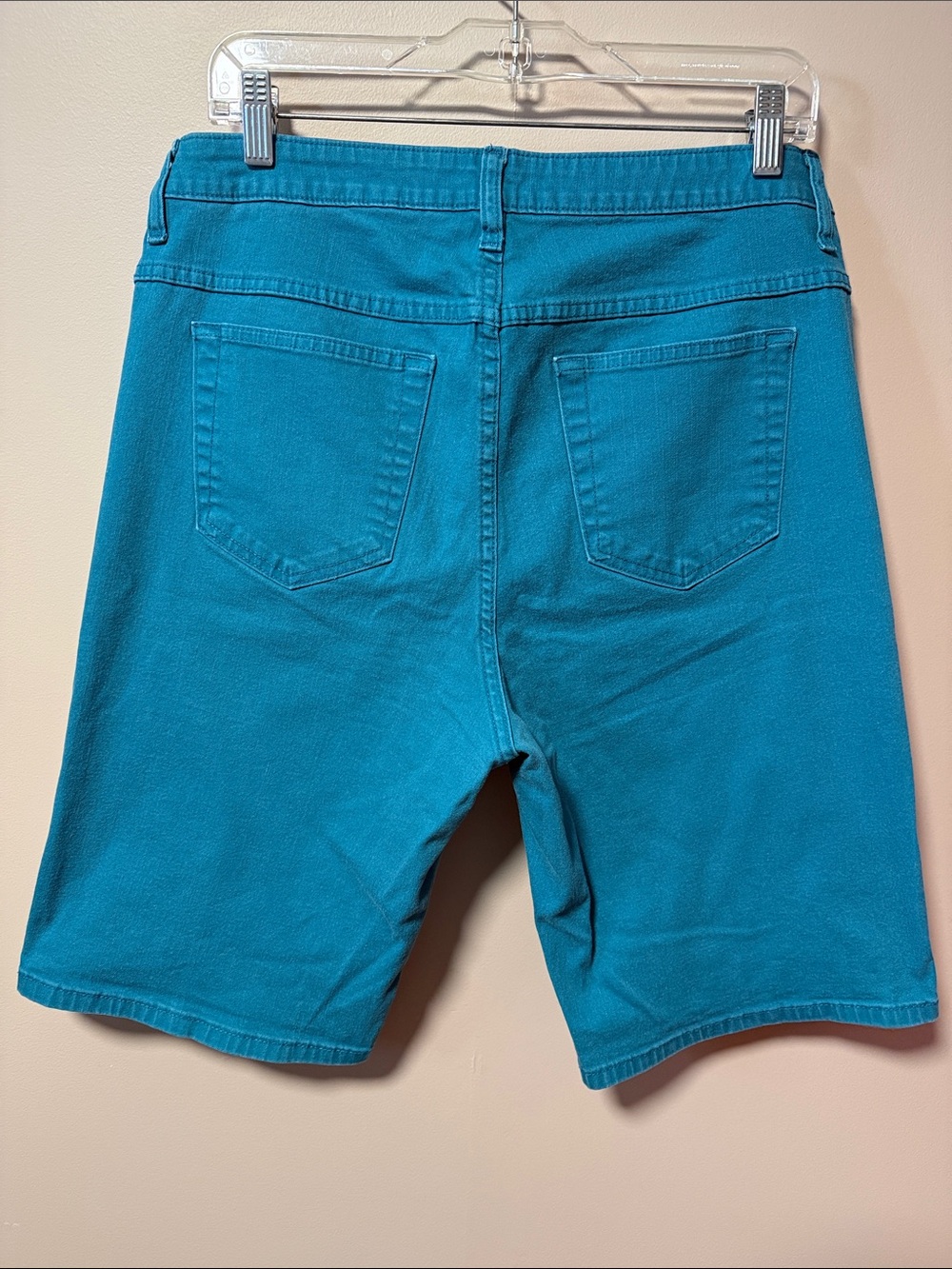 Lee Riders Teal Casual Bermuda Shorts - Picture 3 of 8